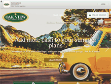 Tablet Screenshot of oakviewbank.com